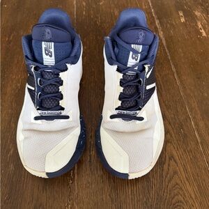 New Balance Navy and Cream Athletic Shoes